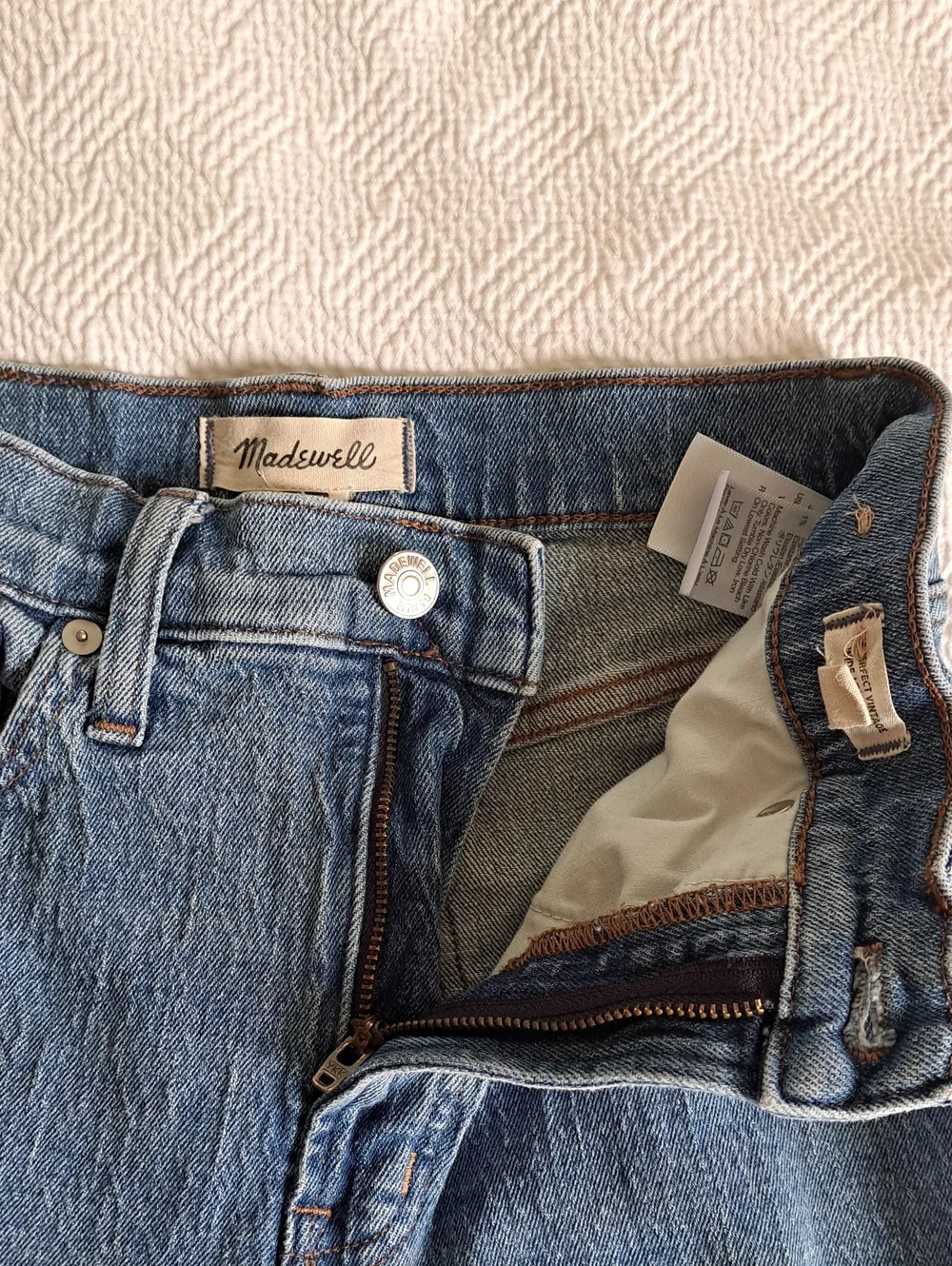 Madewell Womens The Perfect Vintage Wide-Leg Light Stretch Wash Jeans 26 - Picture 7 of 9